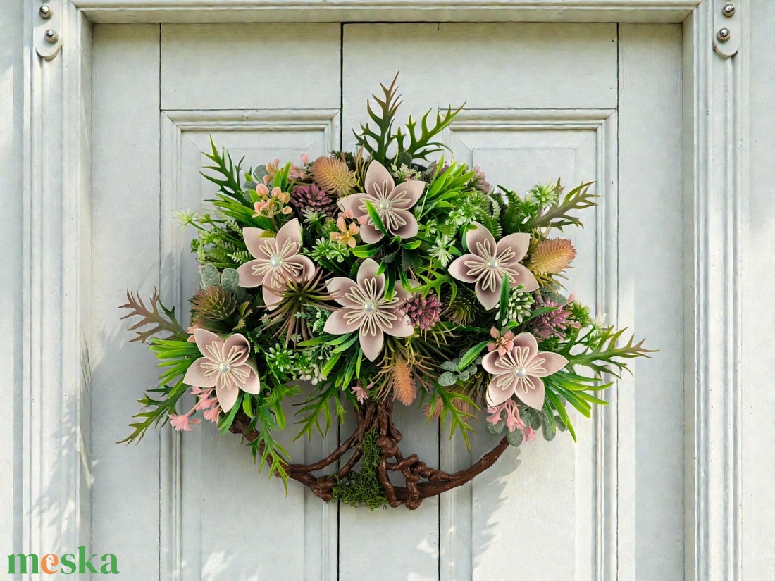 Örök Tavasz Életfa � kézműves ajtó- és falidísz KPEF022 - otthon & életmód - dekoráció - ajtó- és ablak dekoráció - ajtódísz & kopogtató - Meska.hu