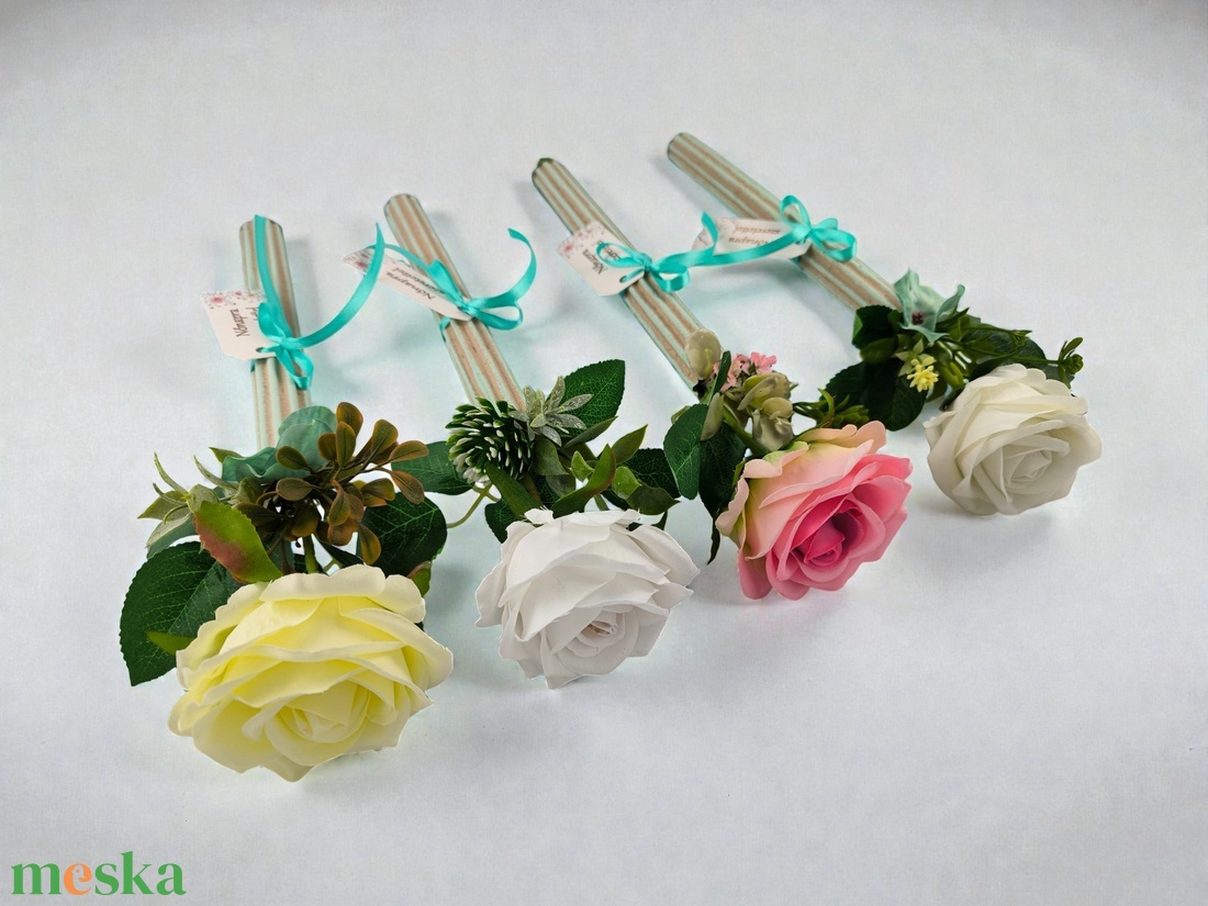 Nőnapi Elegancia � Rózsa Hullámkarton Hengerben több színben - otthon & életmód - virágdekoráció - virágok - virágcsokor - Meska.hu