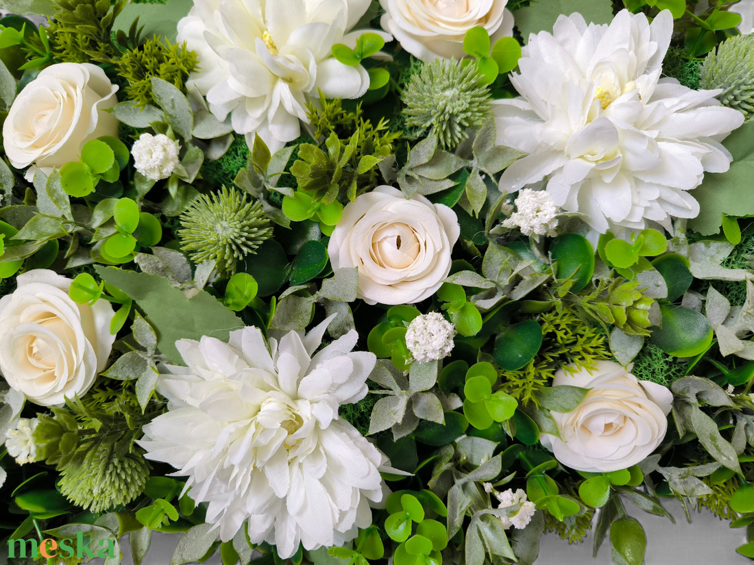 Fehér Virágzás Életfa KPEF025 - otthon & életmód - dekoráció - ajtó- és ablak dekoráció - ajtódísz & kopogtató - Meska.hu