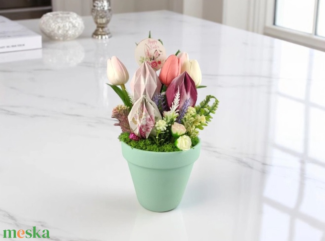 Húsvéti asztaldísz HUA107 - otthon & életmód - dekoráció - asztal és polc dekoráció - asztaldísz - Meska.hu