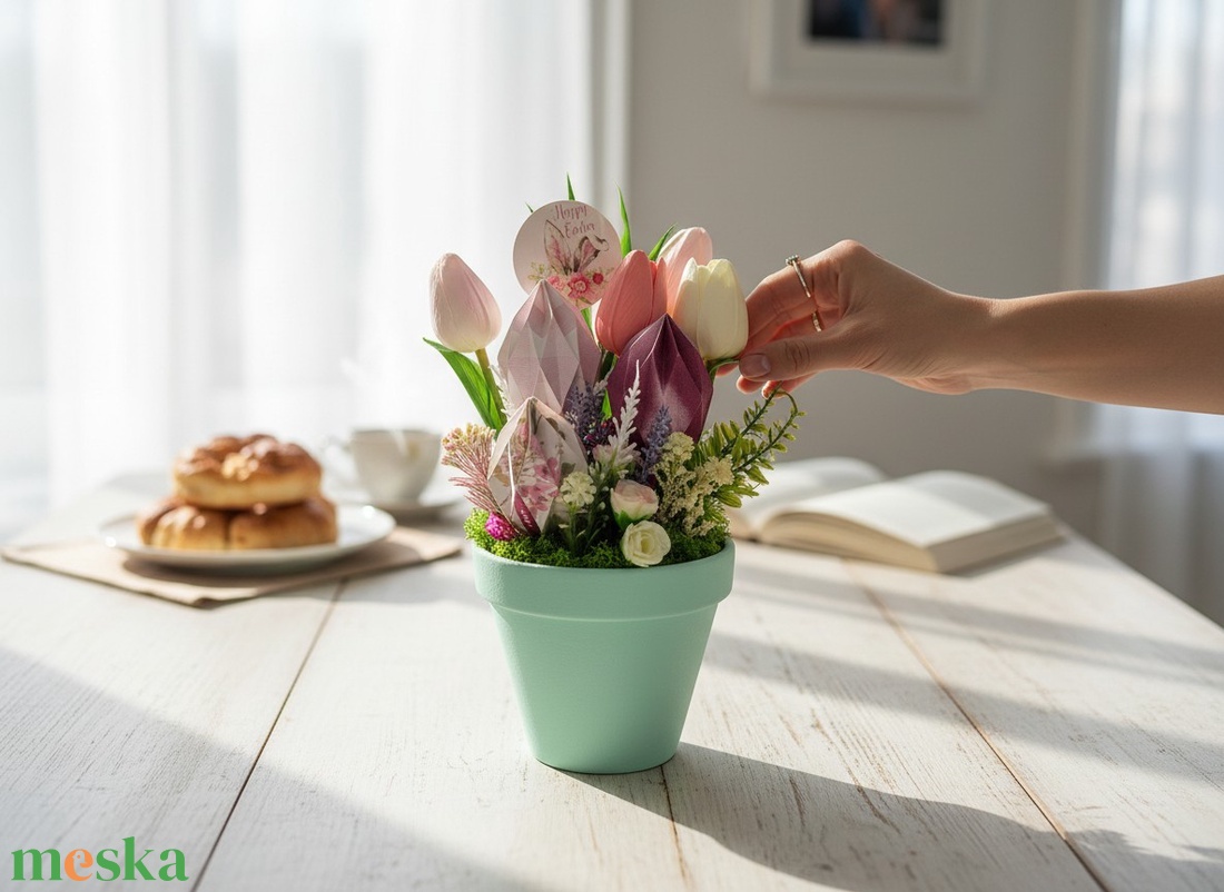 Húsvéti asztaldísz HUA107 - otthon & életmód - dekoráció - asztal és polc dekoráció - asztaldísz - Meska.hu