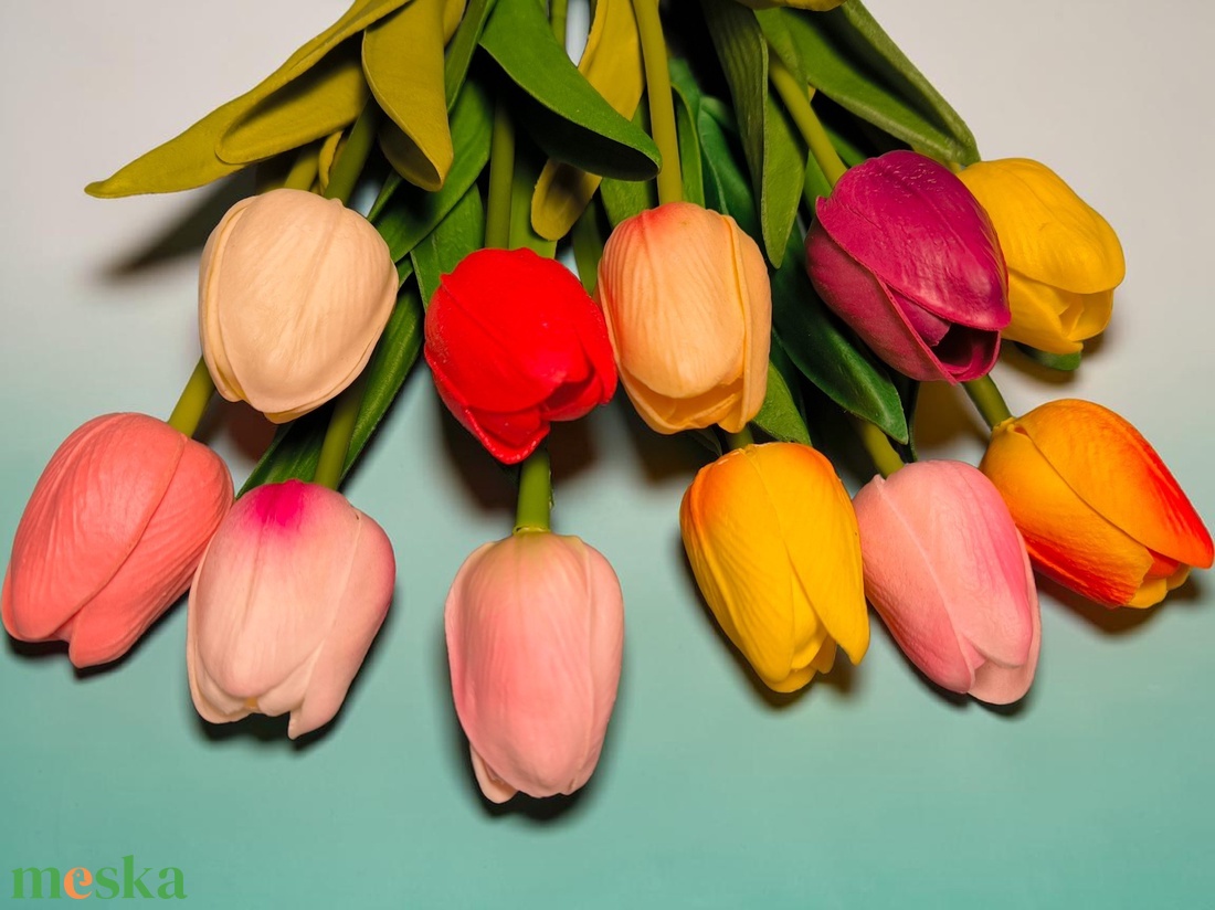 Kétszálas Tulipán Pedagógusnapra � Környezetbarát Karton Alapban - otthon & életmód - virágdekoráció - virágdíszek - asztali virágdísz - Meska.hu