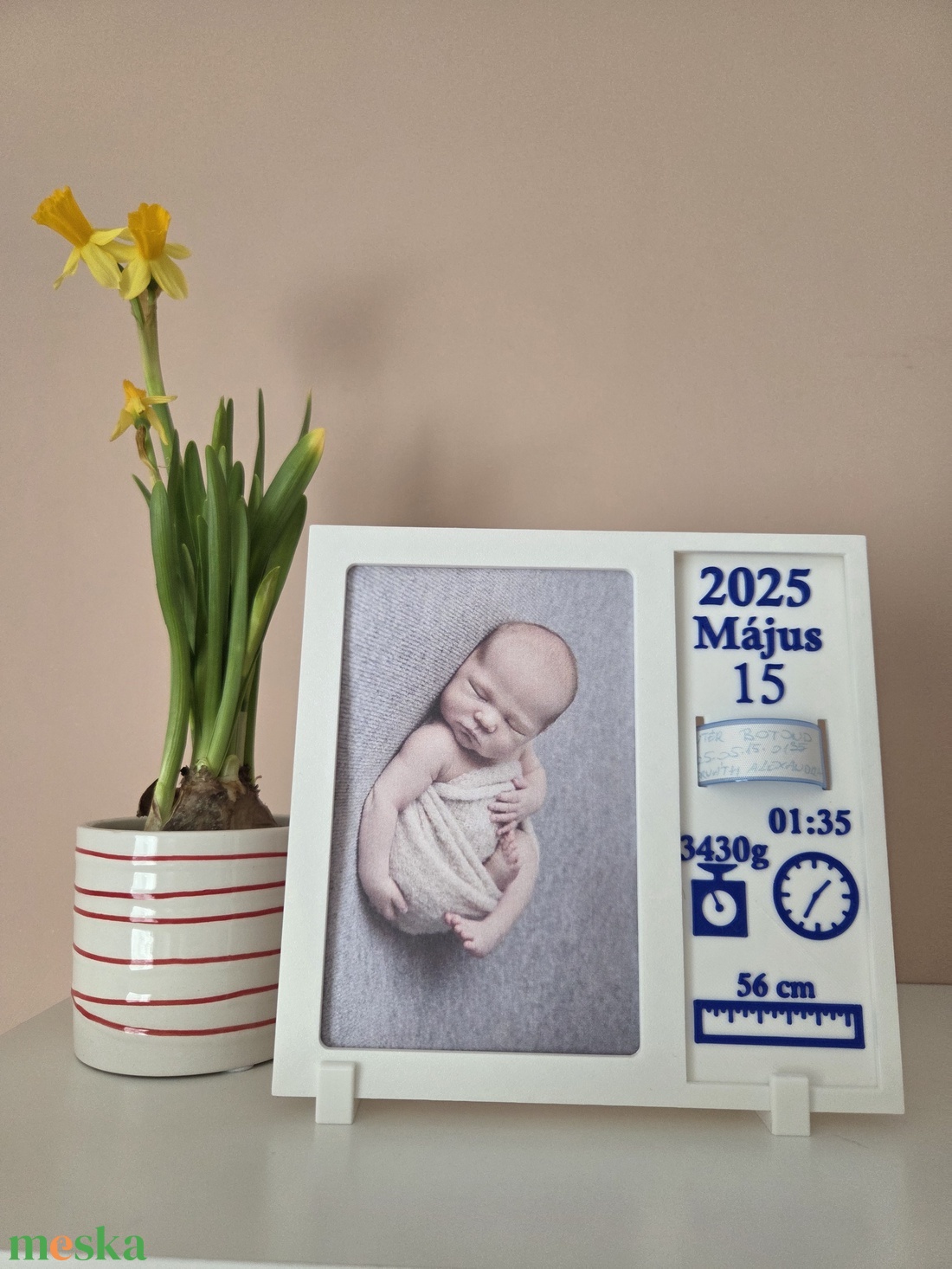 Képkeret a baba születési adataival - baba - mama - babaemlékek - baba emlékőrző - Meska.hu