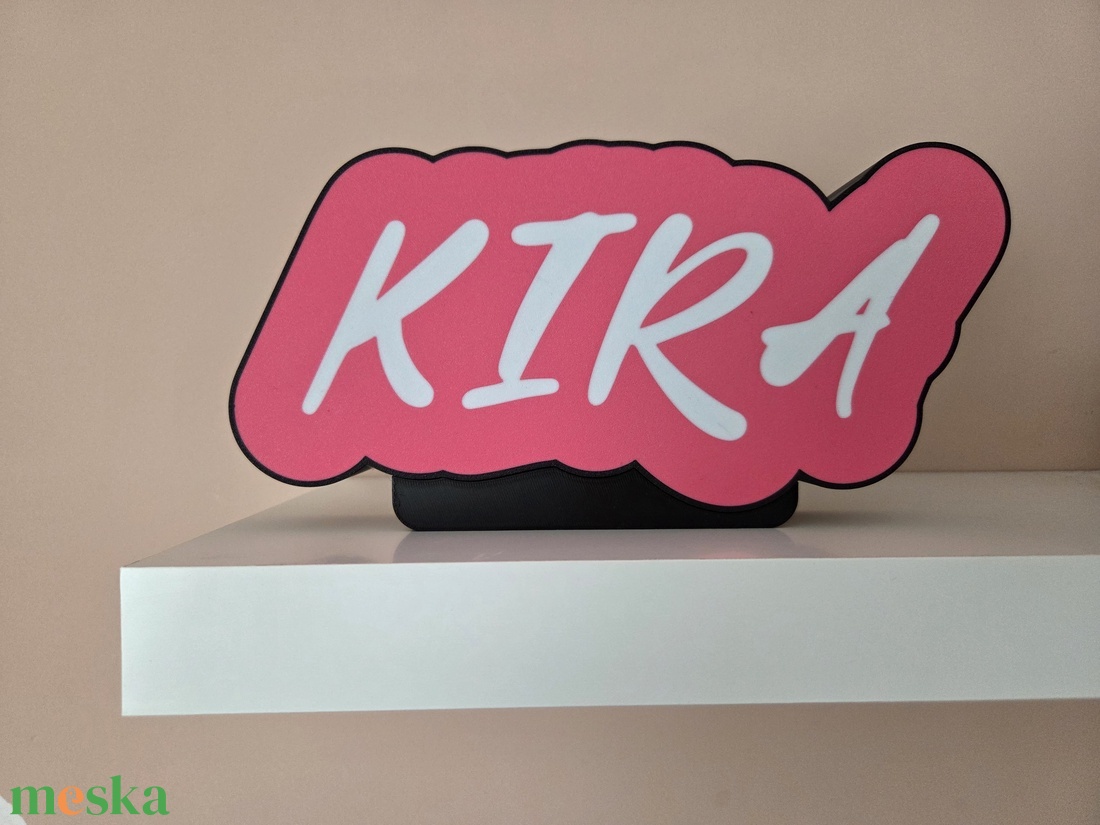 LED-es egyedi neves éjszakai fény talppal - otthon & életmód - lámpa - hangulatlámpa - Meska.hu