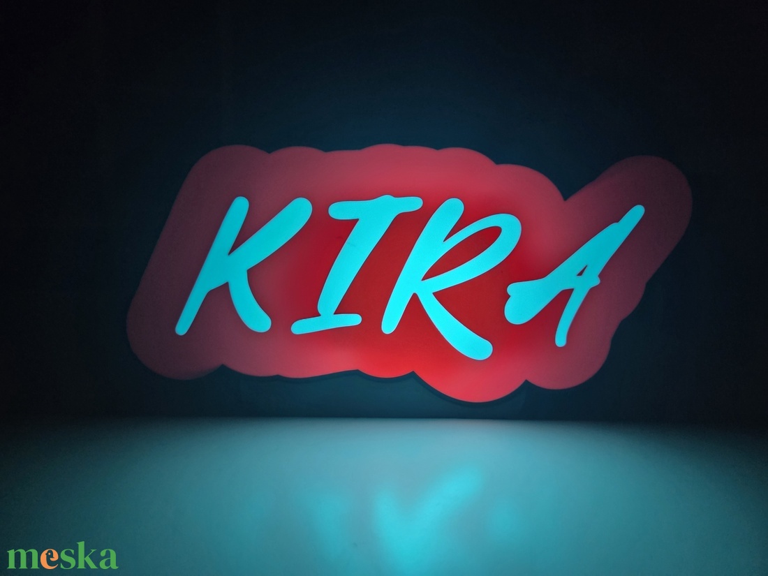 LED-es egyedi neves éjszakai fény talppal - otthon & életmód - lámpa - hangulatlámpa - Meska.hu