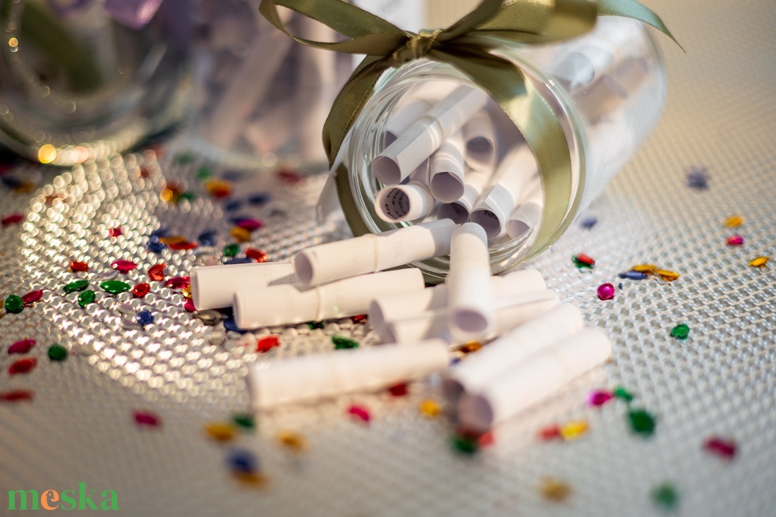 Üzenetek üvegben - 10 választható kategóriában -  Tökéletes ajándék lehet bárkinek - otthon & életmód - dekoráció - dísztárgy - Meska.hu