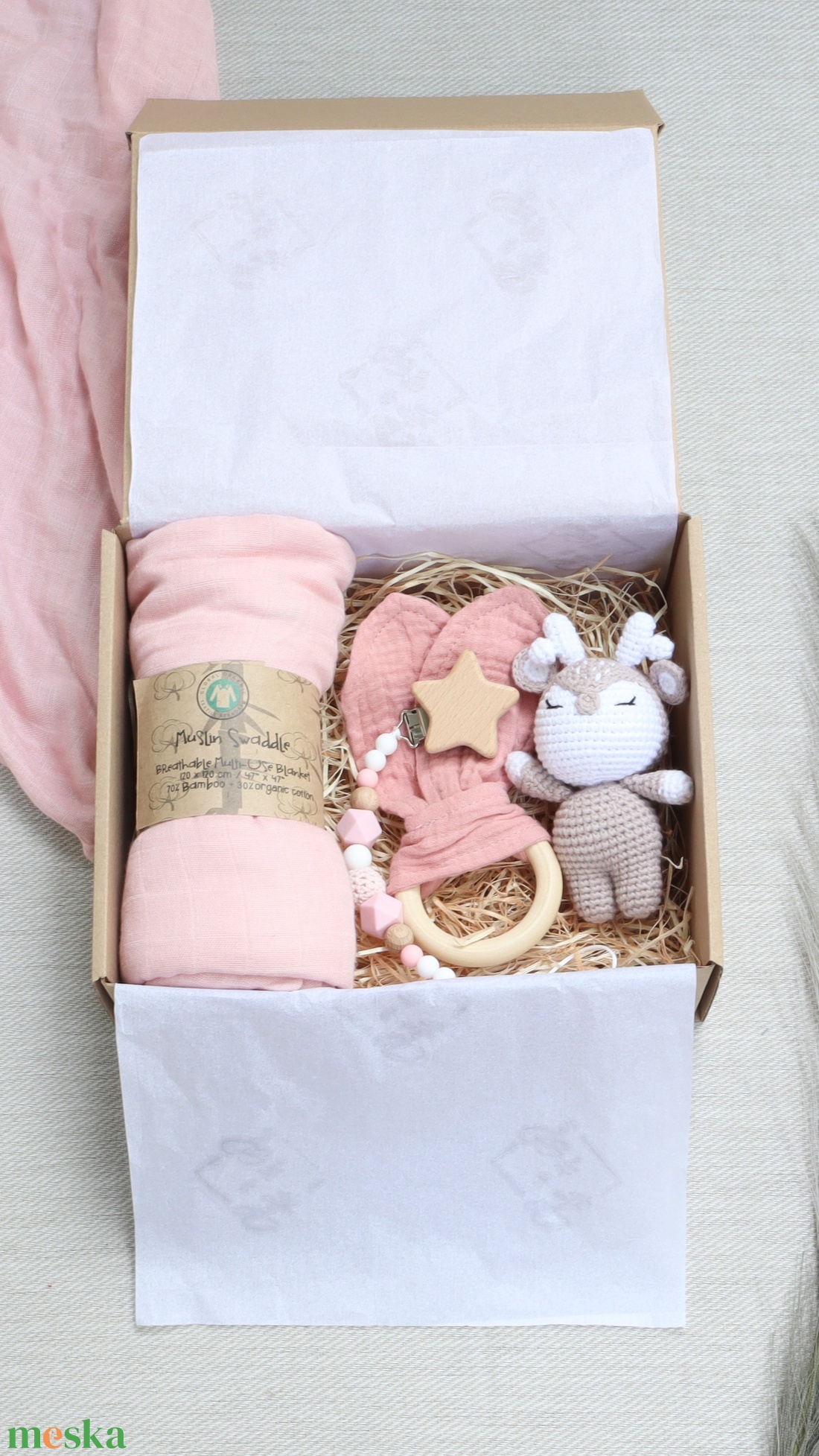 Pink Deer Box - Baba ajándékdoboz / Babaváró ajándék / Babalátogató ajándék - játék & sport - babalátogató ajándékcsomag - Meska.hu Pink Deer Box - Baba ajándékdoboz / Babaváró ajándék / Babalátogató ajándék - játék & sport - babalátogató ajándékcsomag - Meska.hu