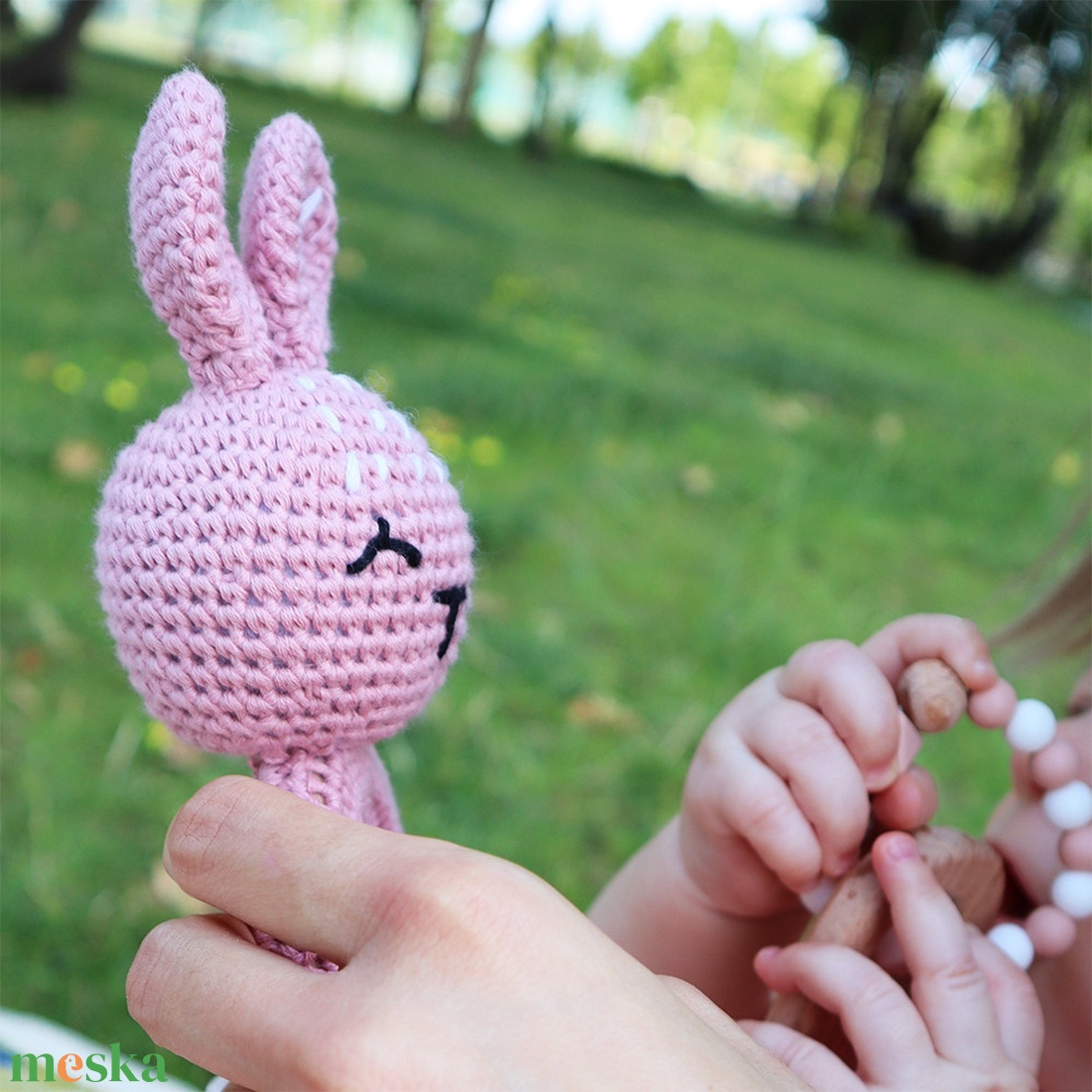 Pink Bunny Selection Box - Baba ajándékdoboz / Babaváró ajándék / Babalátogató ajándék - játék & sport - babalátogató ajándékcsomag - Meska.hu