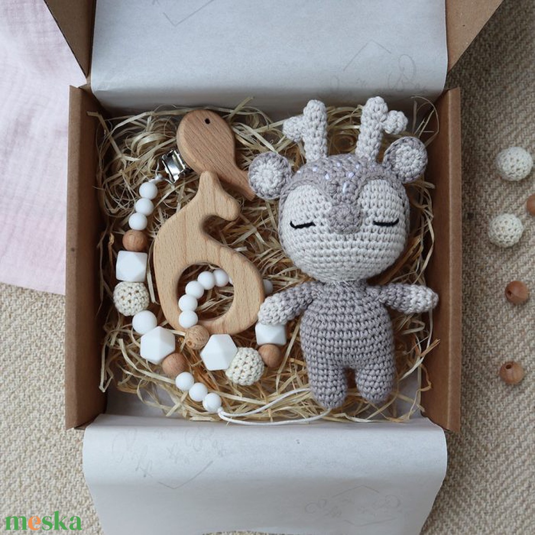 Deer Selection Box - Baba ajándékdoboz / Babaváró ajándék / Babalátogató ajándék akciós termékkép 1