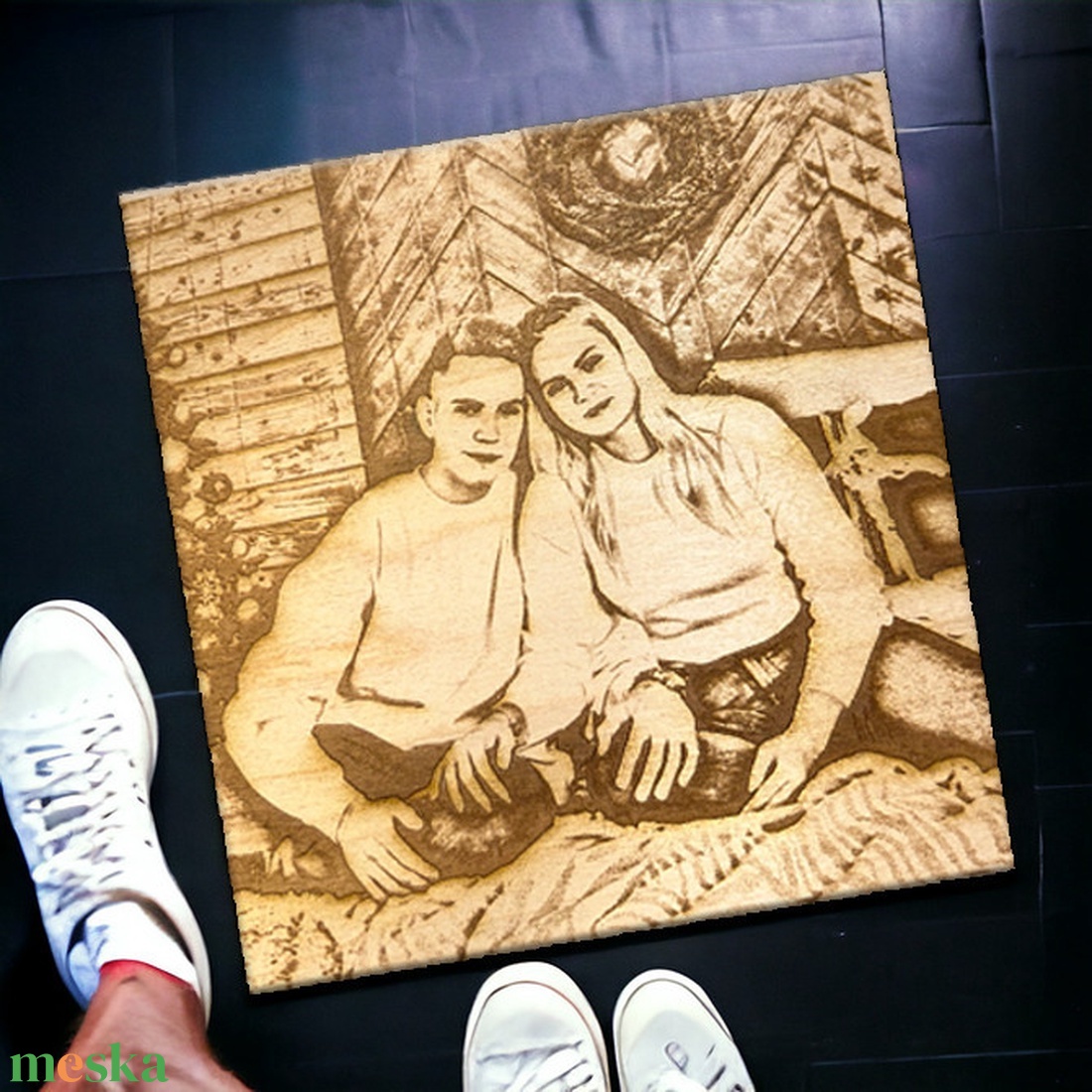 Fa fotó /portré - Egyedi fénykép gravírozás - művészet - portré & karikatúra - portré - Meska.hu