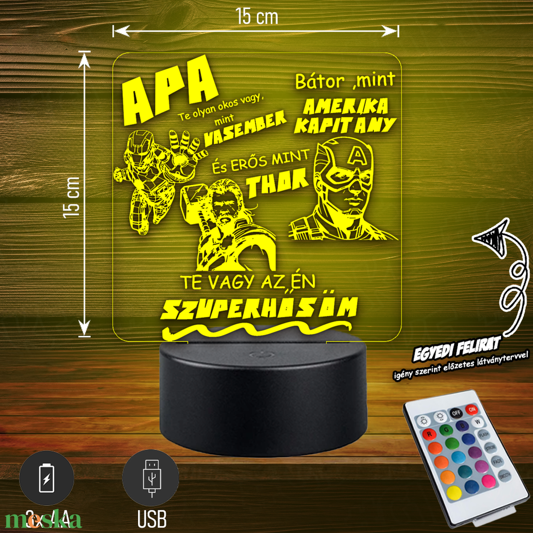 Az én Apukám SZUPERHŐS! - 3D LED Lámpa Apáknak - Akár egyedi felirattal - otthon & életmód - lámpa - hangulatlámpa - Meska.hu Az én Apukám SZUPERHŐS! - 3D LED Lámpa Apáknak - Akár egyedi felirattal - otthon & életmód - lámpa - hangulatlámpa - Meska.hu