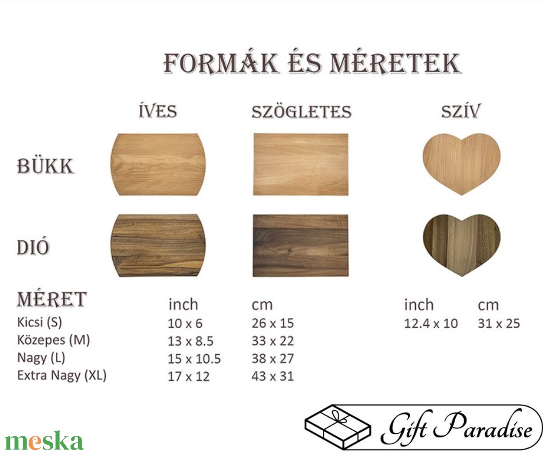 Vágódeszka - otthon & életmód - konyhafelszerelés, tálalás - sütés, főzés - vágódeszka - Meska.hu