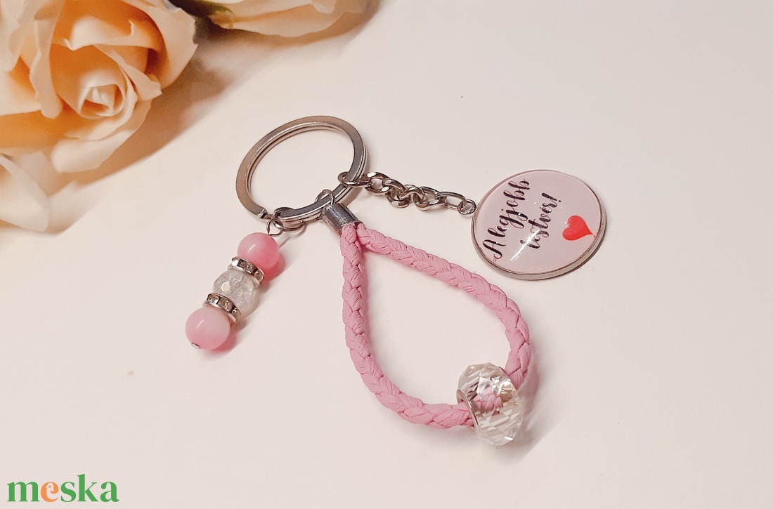 Legjobb testvér üveglencsés kulcstartó - táska & tok - kulcstartó & táskadísz - kulcstartó - Meska.hu