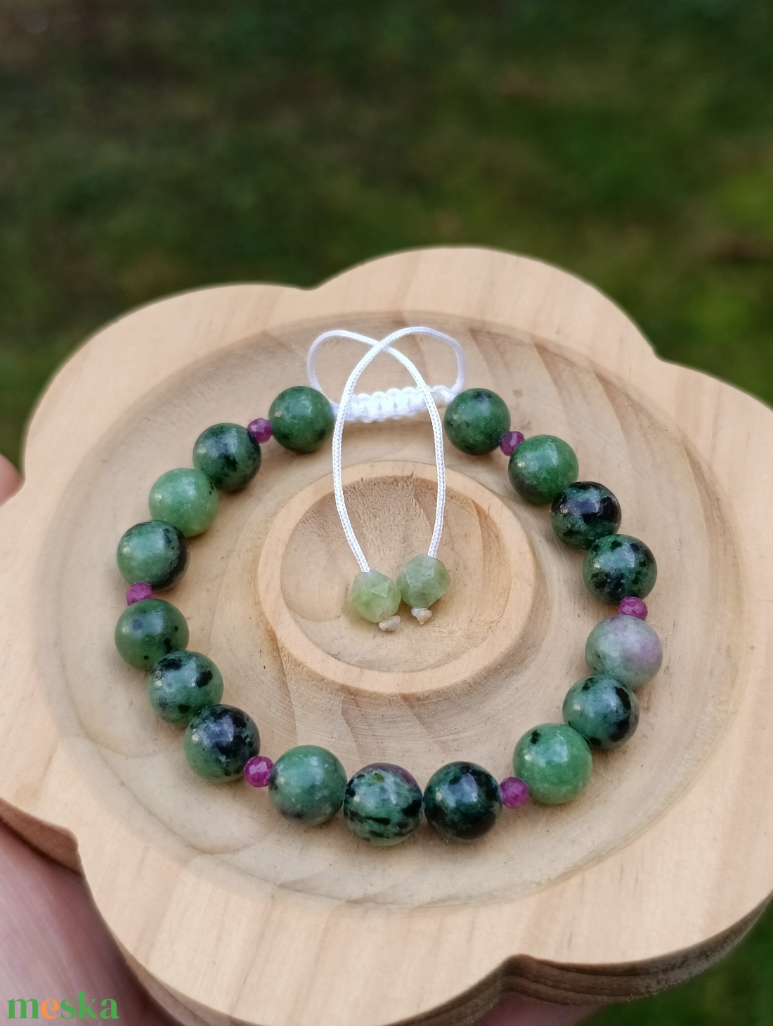 Rubin zoizit és rubin állítható női ásványkarkötő - ékszer - karkötő - ásványkarkötő - Meska.hu Rubin zoizit és rubin állítható női ásványkarkötő - ékszer - karkötő - ásványkarkötő - Meska.hu