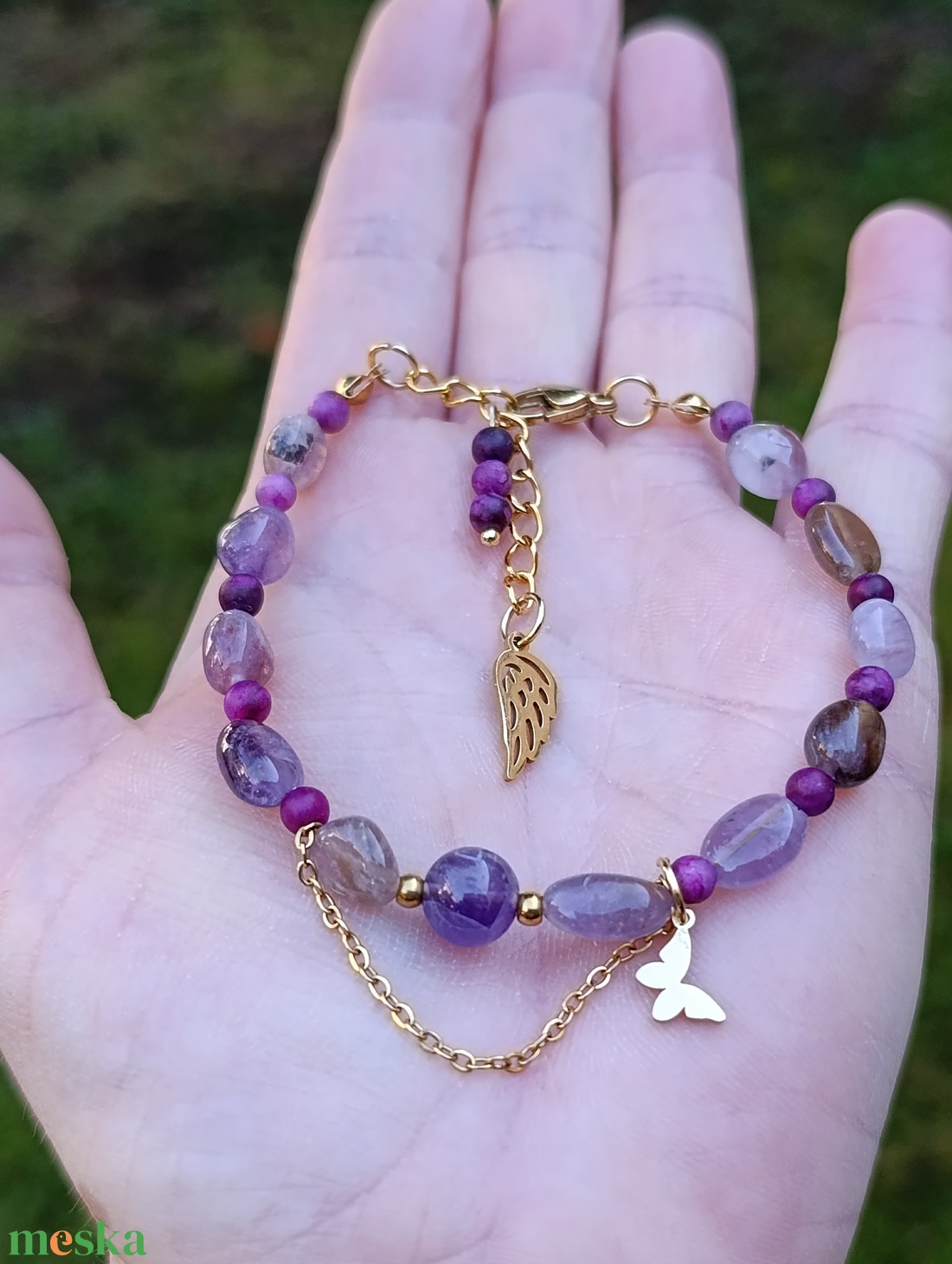 Szuper7-es, matt csaroit és chevron ametiszt kapcsos ásványkarkötő - ékszer - karkötő - ásványkarkötő - Meska.hu Szuper7-es, matt csaroit és chevron ametiszt kapcsos ásványkarkötő - ékszer - karkötő - ásványkarkötő - Meska.hu