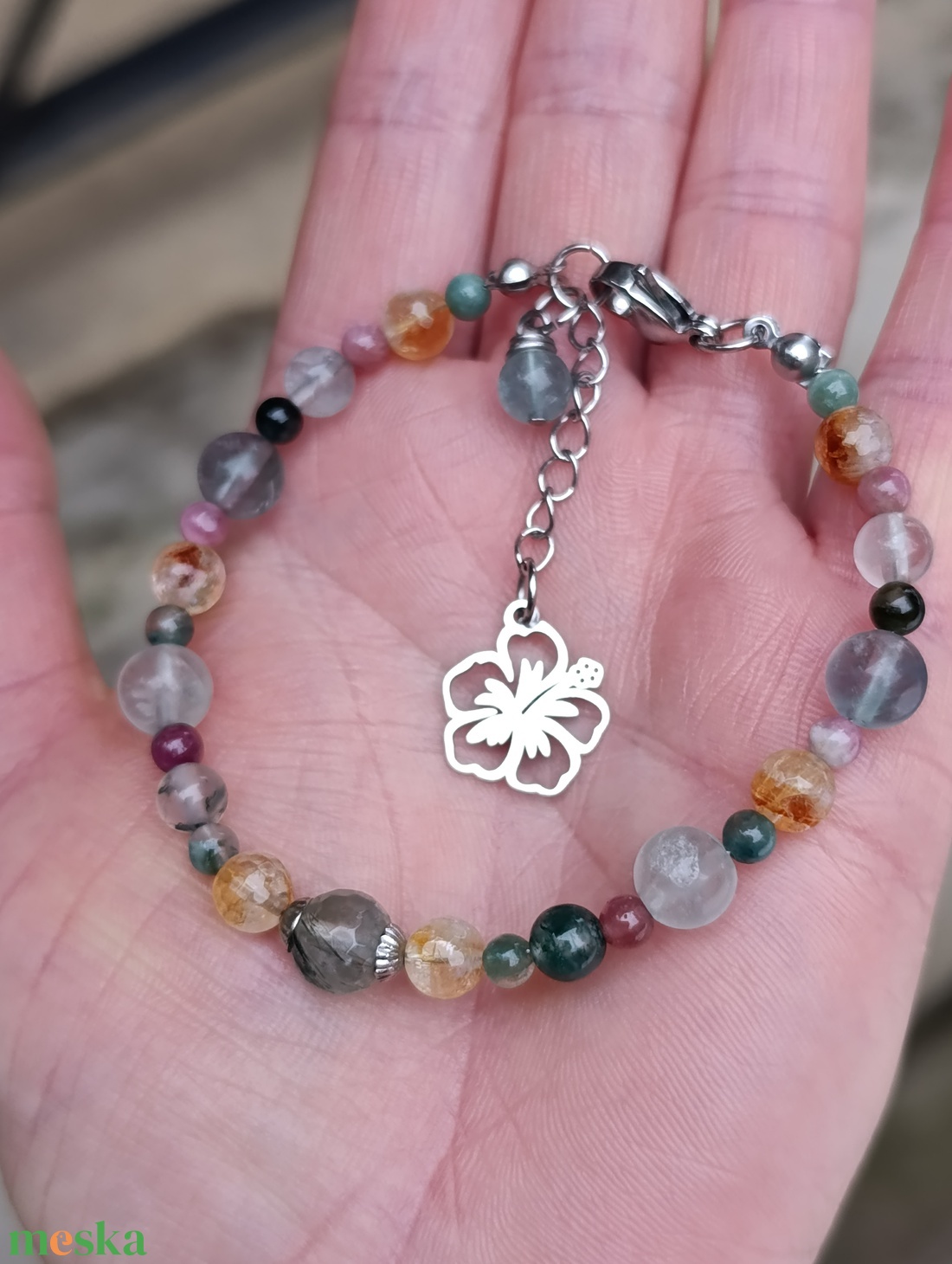 Energetizált ásványkarkötő a lelki egyensúly helyreállítására  - ékszer - karkötő - ásványkarkötő - Meska.hu