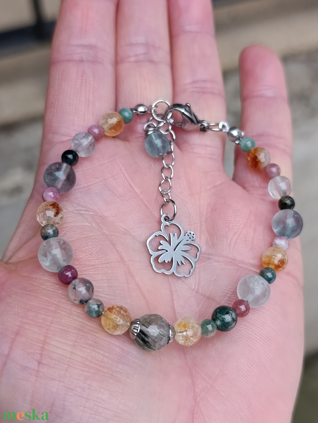 Energetizált ásványkarkötő a lelki egyensúly helyreállítására  - ékszer - karkötő - ásványkarkötő - Meska.hu
