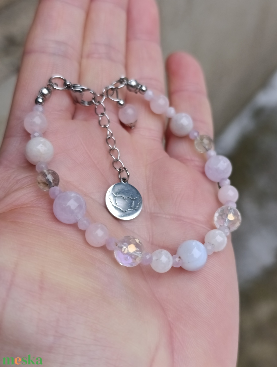 Energetizált ásványkarkötő a valódi kapcsolódásokhoz - ékszer - karkötő - ásványkarkötő - Meska.hu