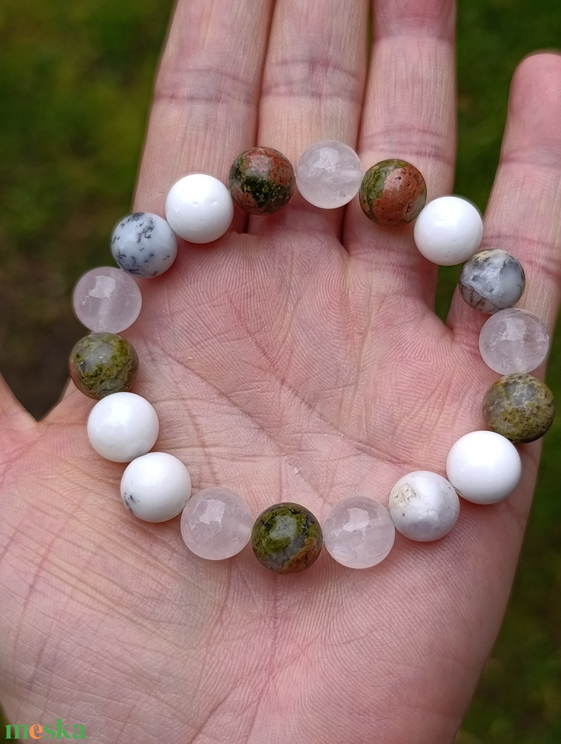 Szívem egyensúlya szett - két karkötő, egy marokkő - ékszer - ékszerszett - Meska.hu