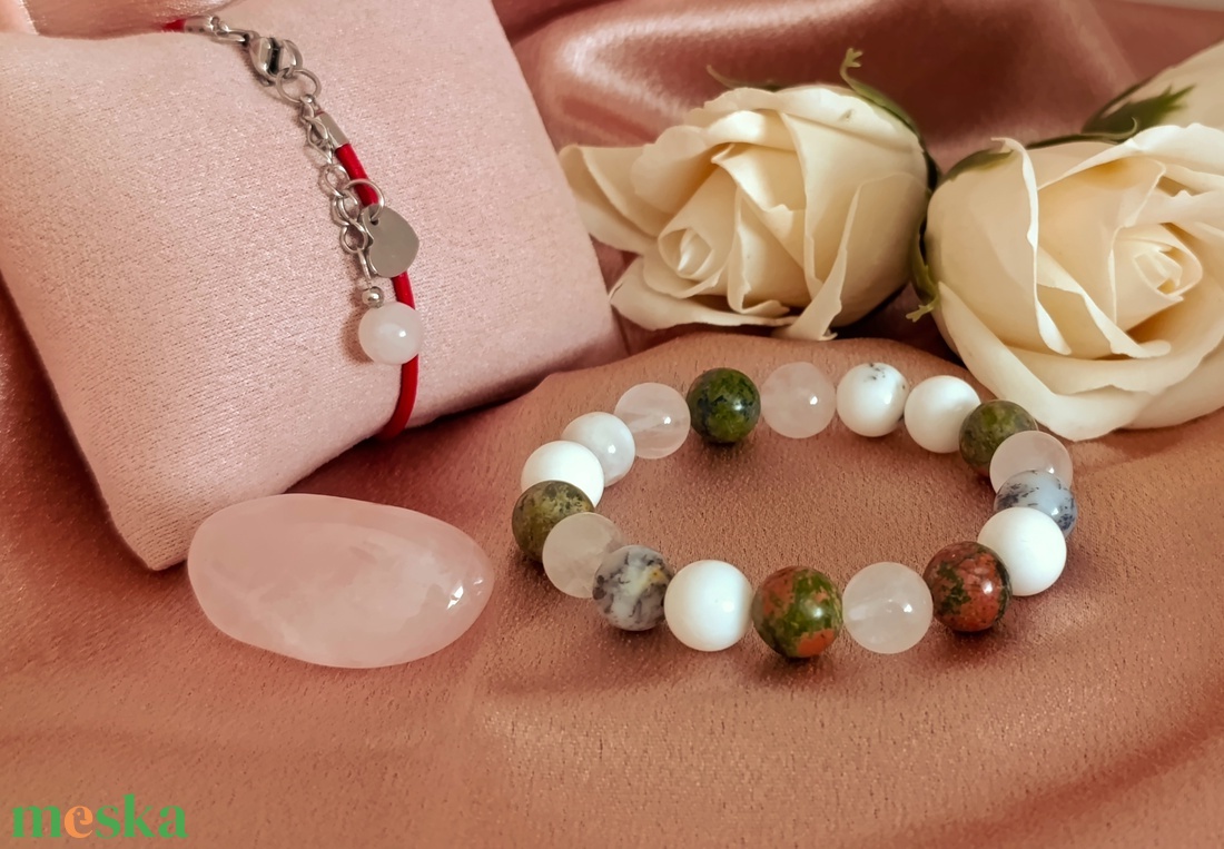 Szívem egyensúlya szett - két karkötő, egy marokkő - ékszer - ékszerszett - Meska.hu