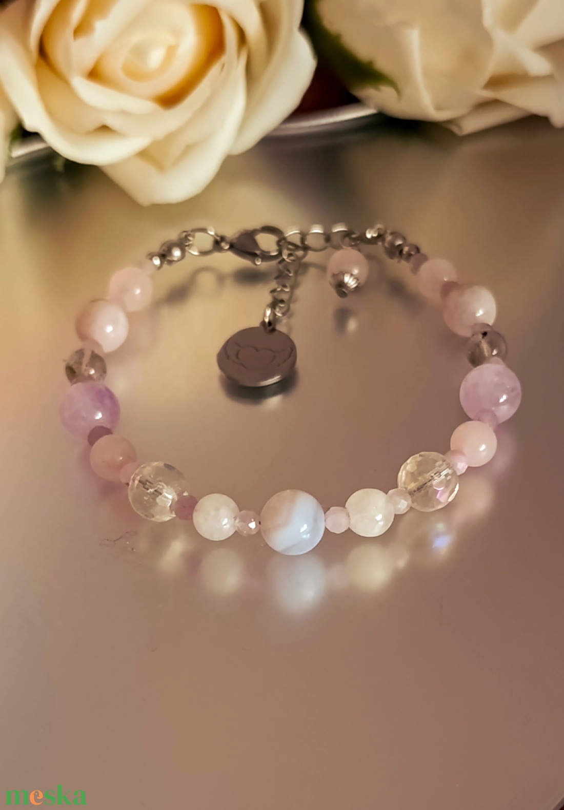 Energetizált ásványkarkötő a valódi kapcsolódásokhoz - ékszer - karkötő - ásványkarkötő - Meska.hu