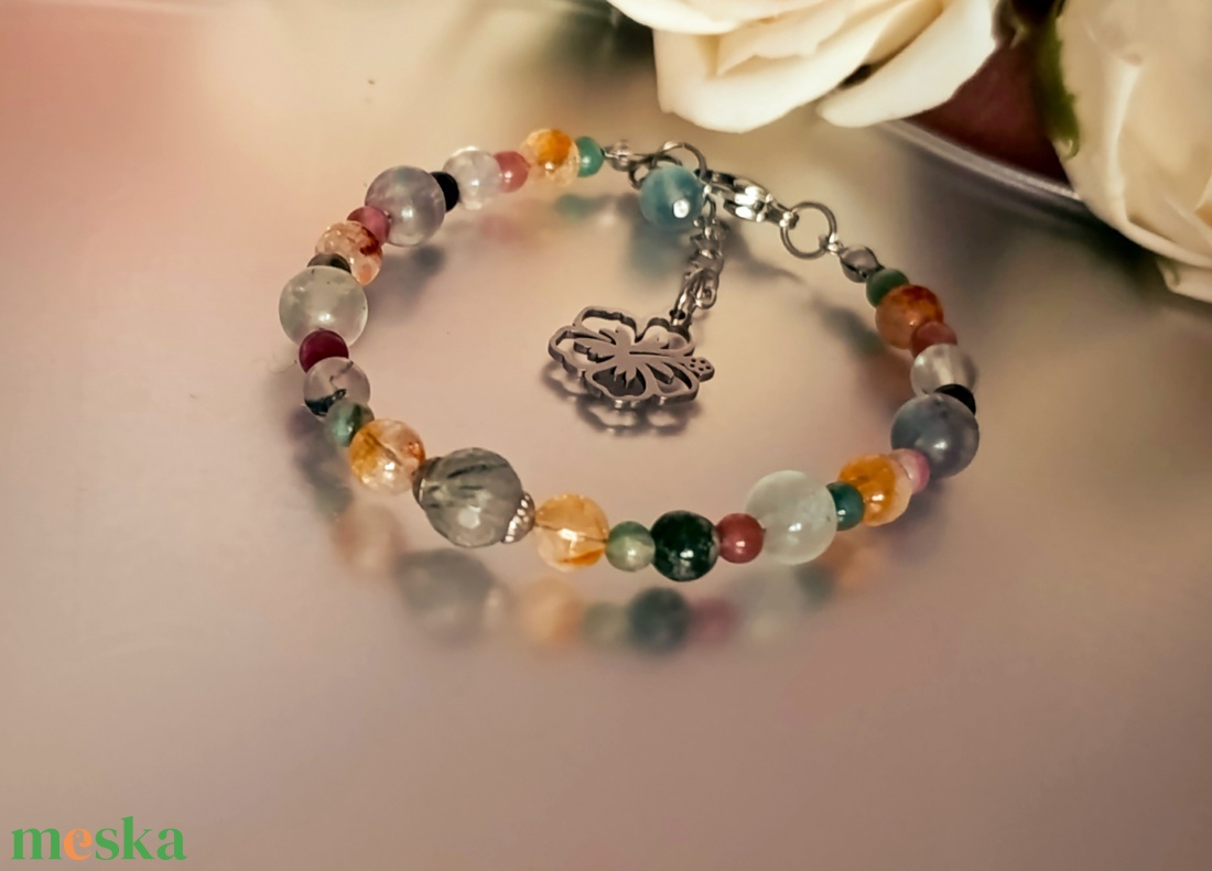 Energetizált ásványkarkötő a lelki egyensúly helyreállítására  - ékszer - karkötő - ásványkarkötő - Meska.hu