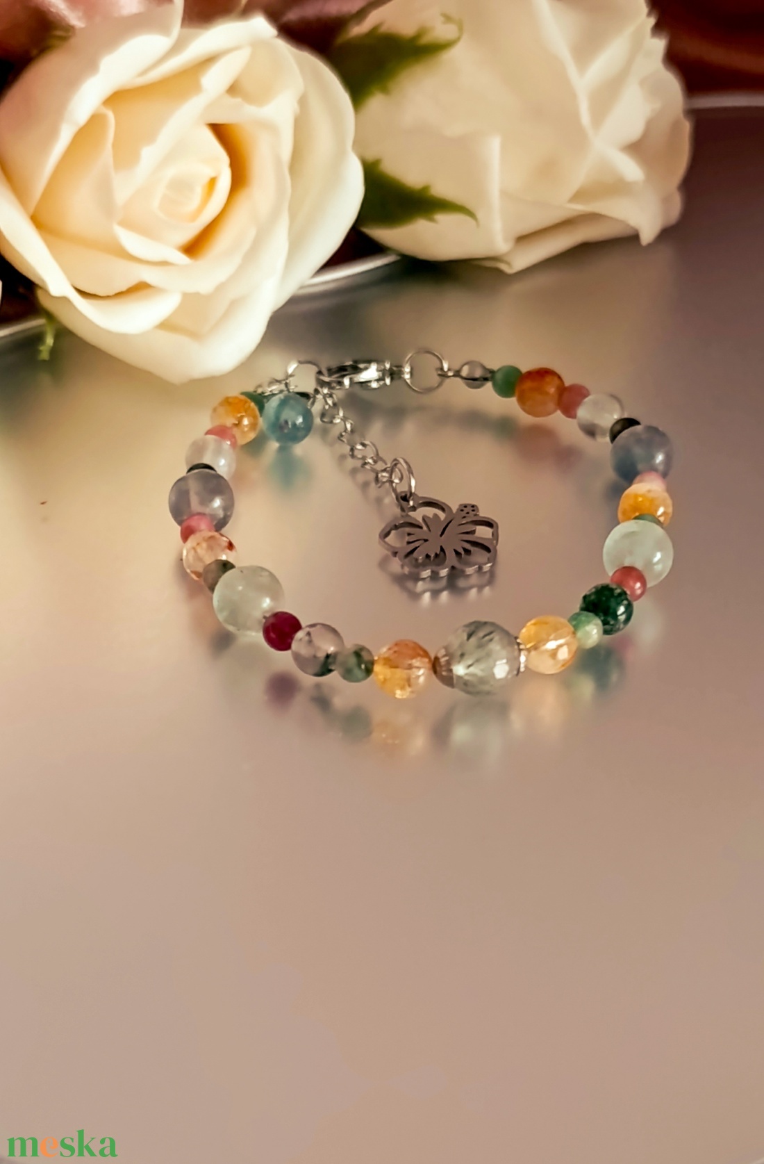 Energetizált ásványkarkötő a lelki egyensúly helyreállítására  - ékszer - karkötő - ásványkarkötő - Meska.hu