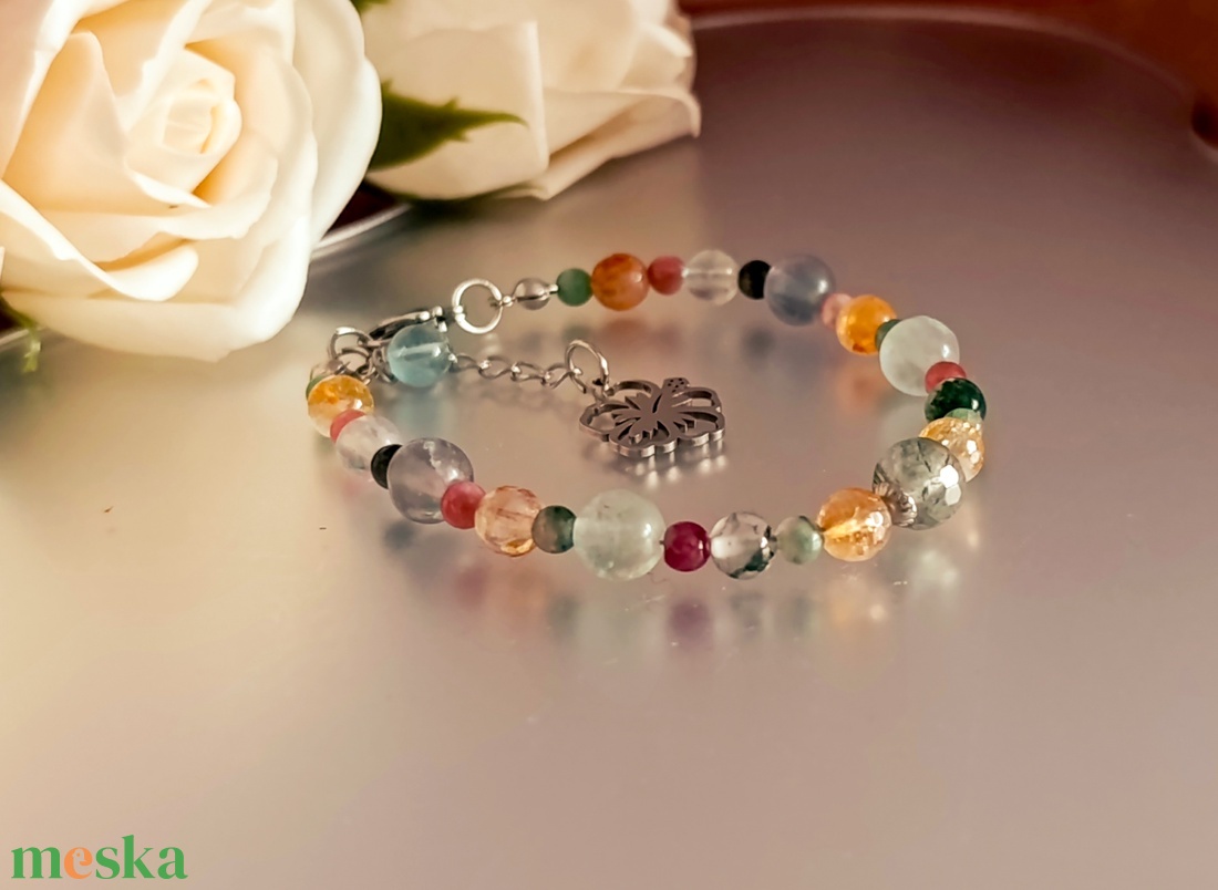 Energetizált ásványkarkötő a lelki egyensúly helyreállítására  - ékszer - karkötő - ásványkarkötő - Meska.hu