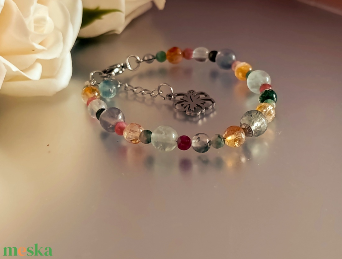 Energetizált ásványkarkötő a lelki egyensúly helyreállítására  - ékszer - karkötő - ásványkarkötő - Meska.hu