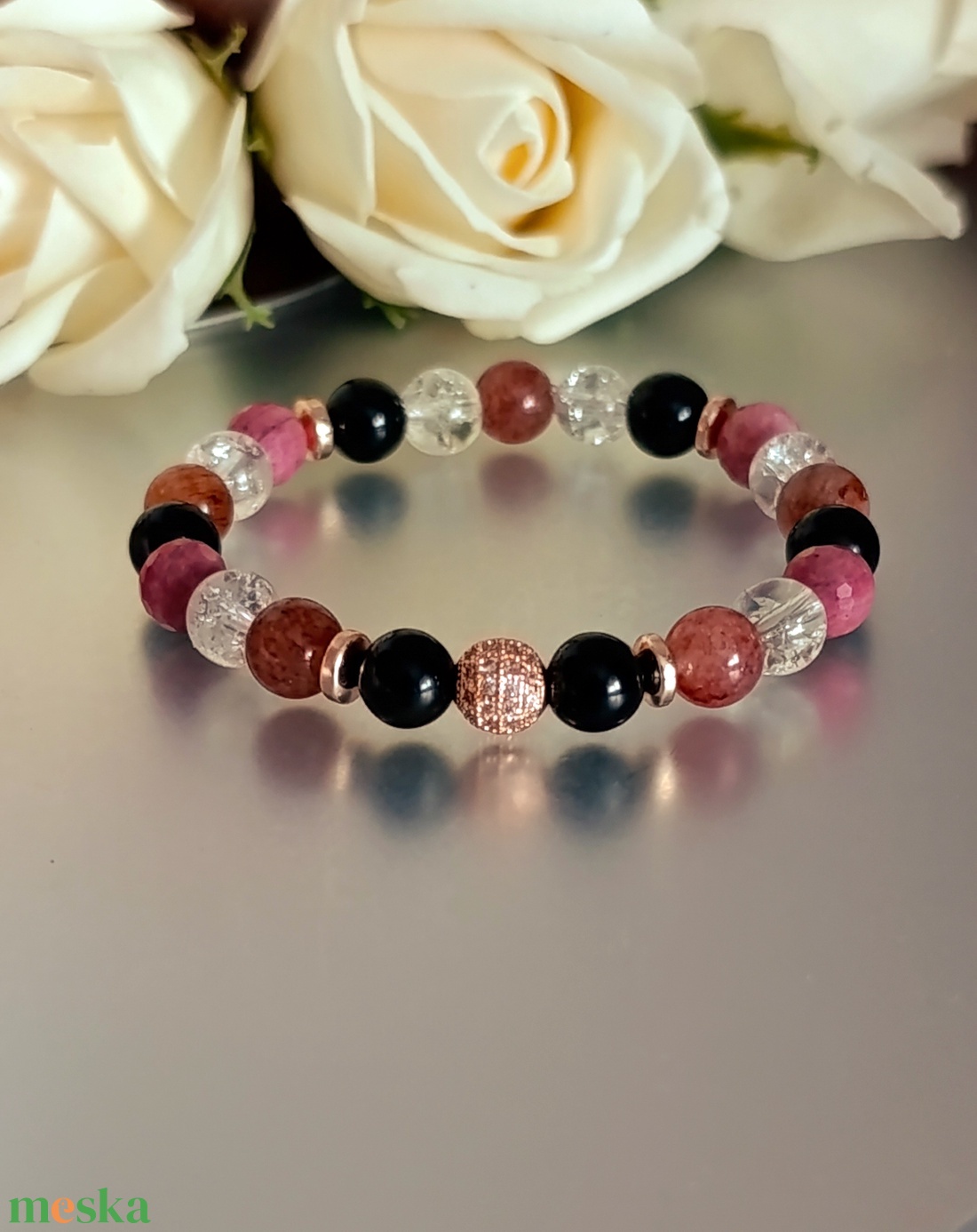 Női lélek ébredése � szívnyitó, belső erőt támogató karkötő - ékszer - karkötő - ásványkarkötő - Meska.hu