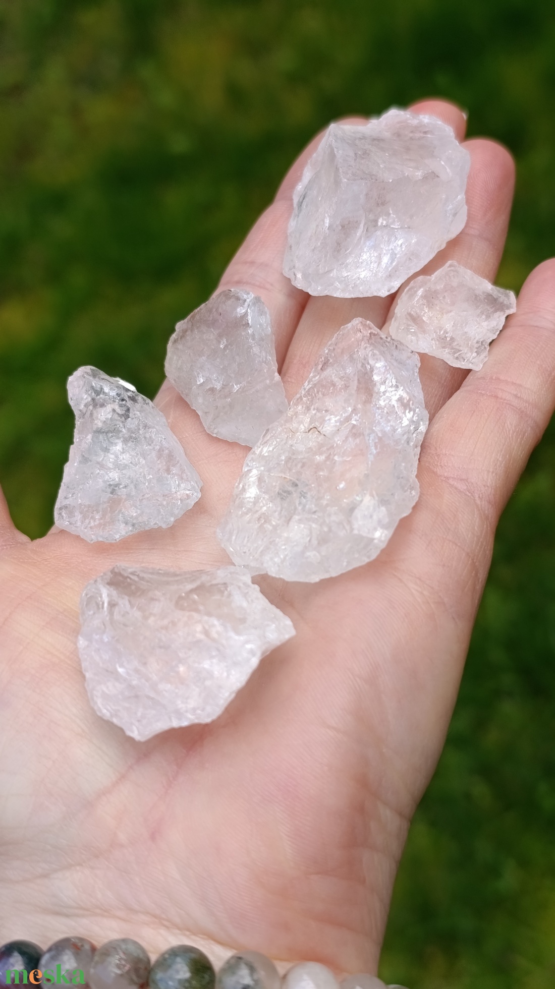 Nyers hegyikristály marokkő - kellékek & szerszámok - ásvány alapanyag - marokkő - Meska.hu