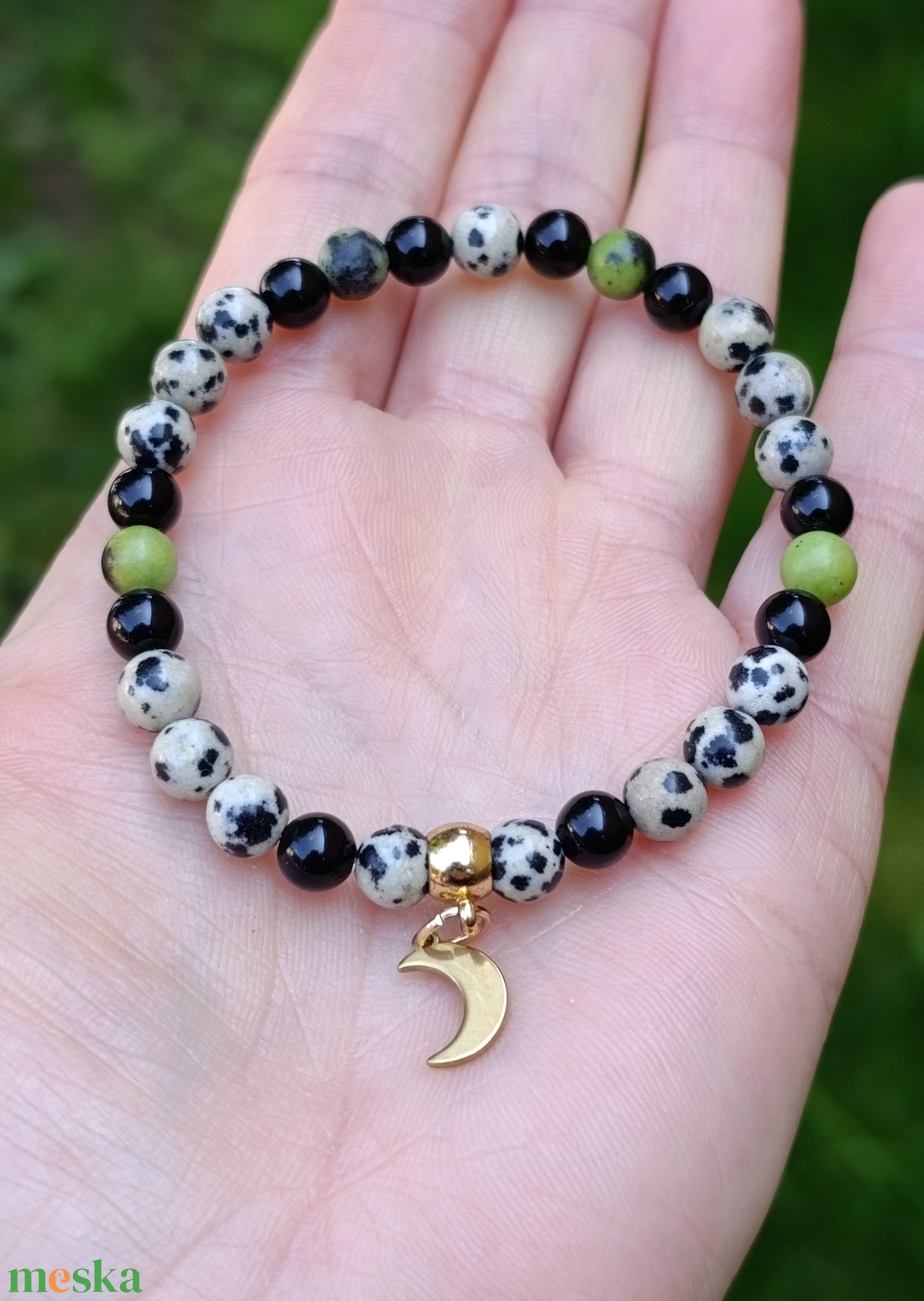 3 darabos szett dalmata jáspissal - ékszer - ékszerszett - Meska.hu