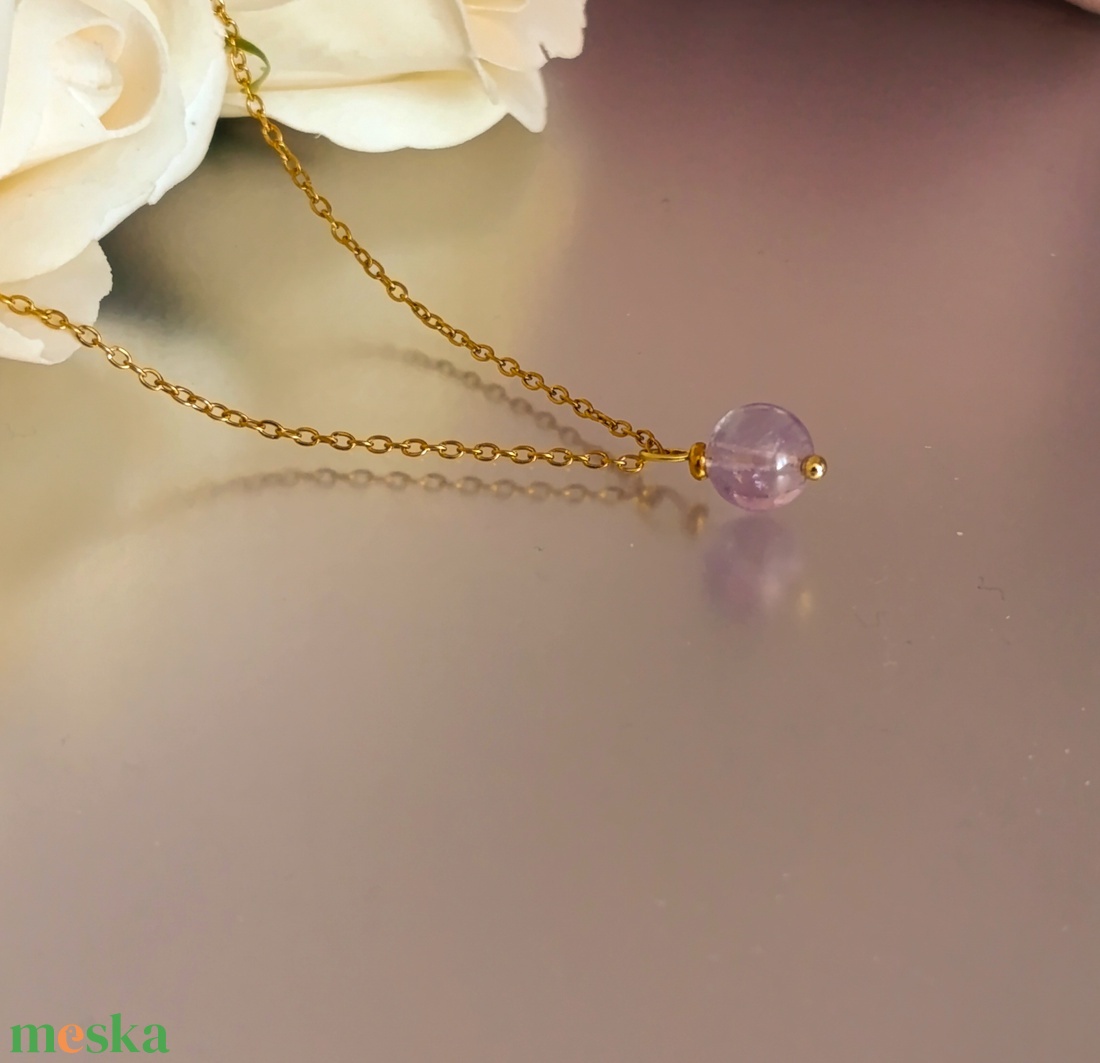 Ametrin nyaklánc - egyensúly és lendület  - ékszer - nyaklánc - medál - Meska.hu