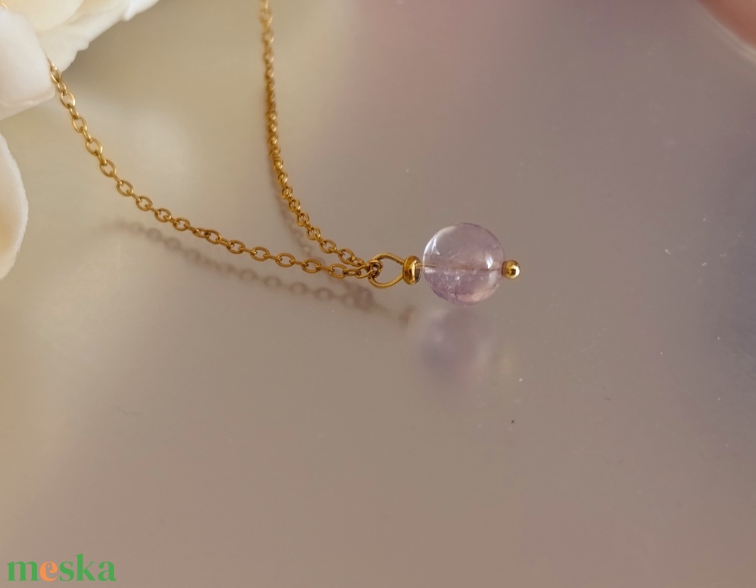 Ametrin nyaklánc - egyensúly és lendület  - ékszer - nyaklánc - medál - Meska.hu