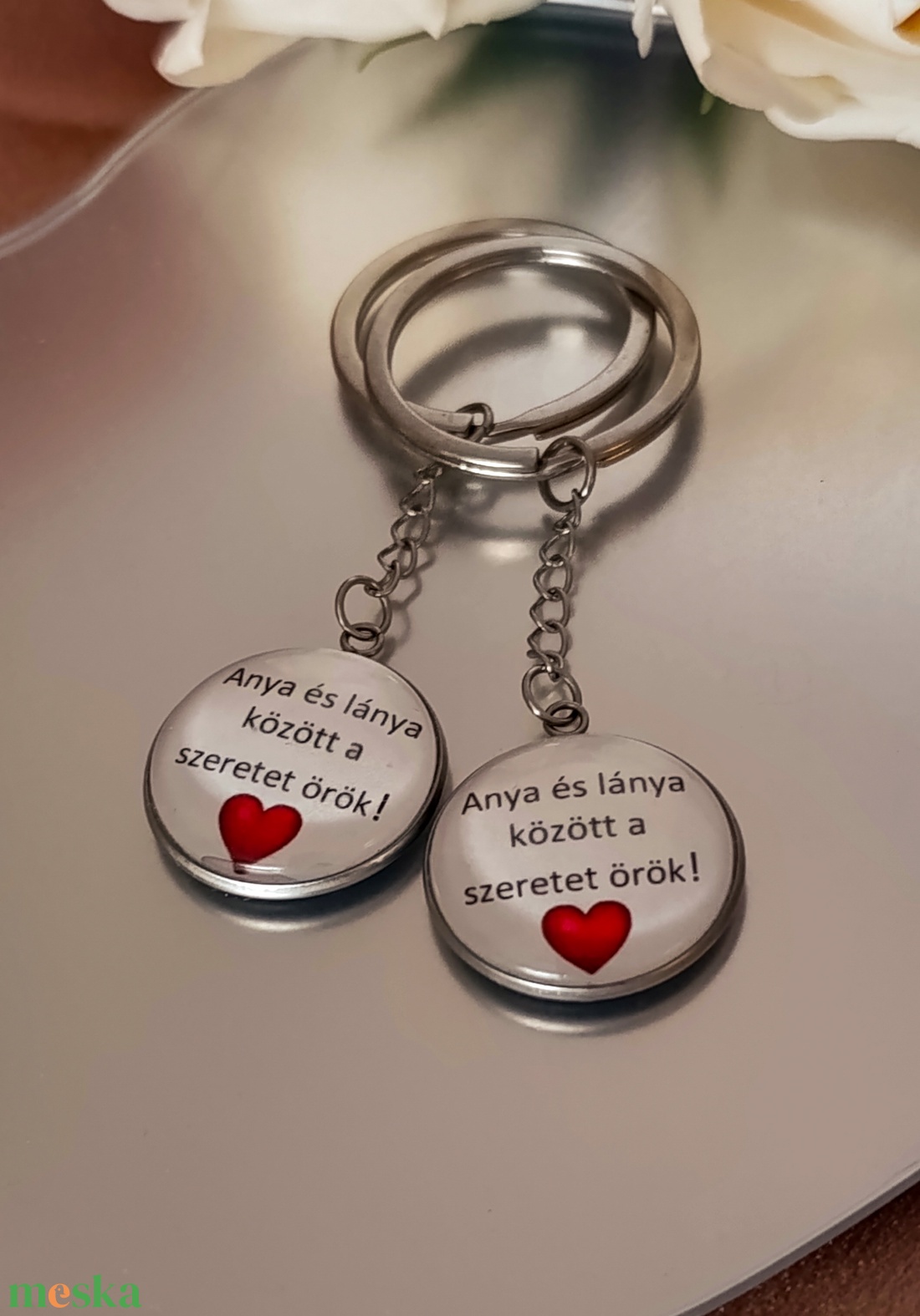 Anya�lánya kulcstartó páros � a szeretet örök köteléke  - táska & tok - kulcstartó & táskadísz - táskadísz - Meska.hu