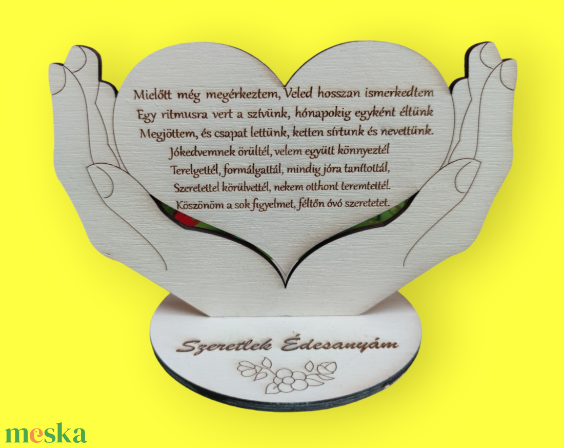 Anyák napi szív - otthon & életmód - dekoráció - asztal és polc dekoráció - asztaldísz - Meska.hu