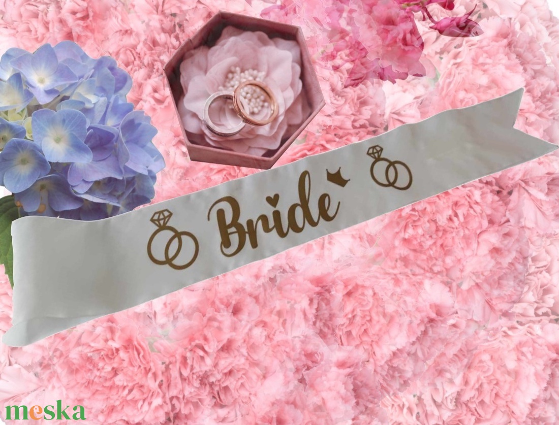 Lánybúcsús szatén szalag menyasszonynak Bride felirattal - esküvő - lánybúcsú - Meska.hu Lánybúcsús szatén szalag menyasszonynak Bride felirattal - esküvő - lánybúcsú - Meska.hu