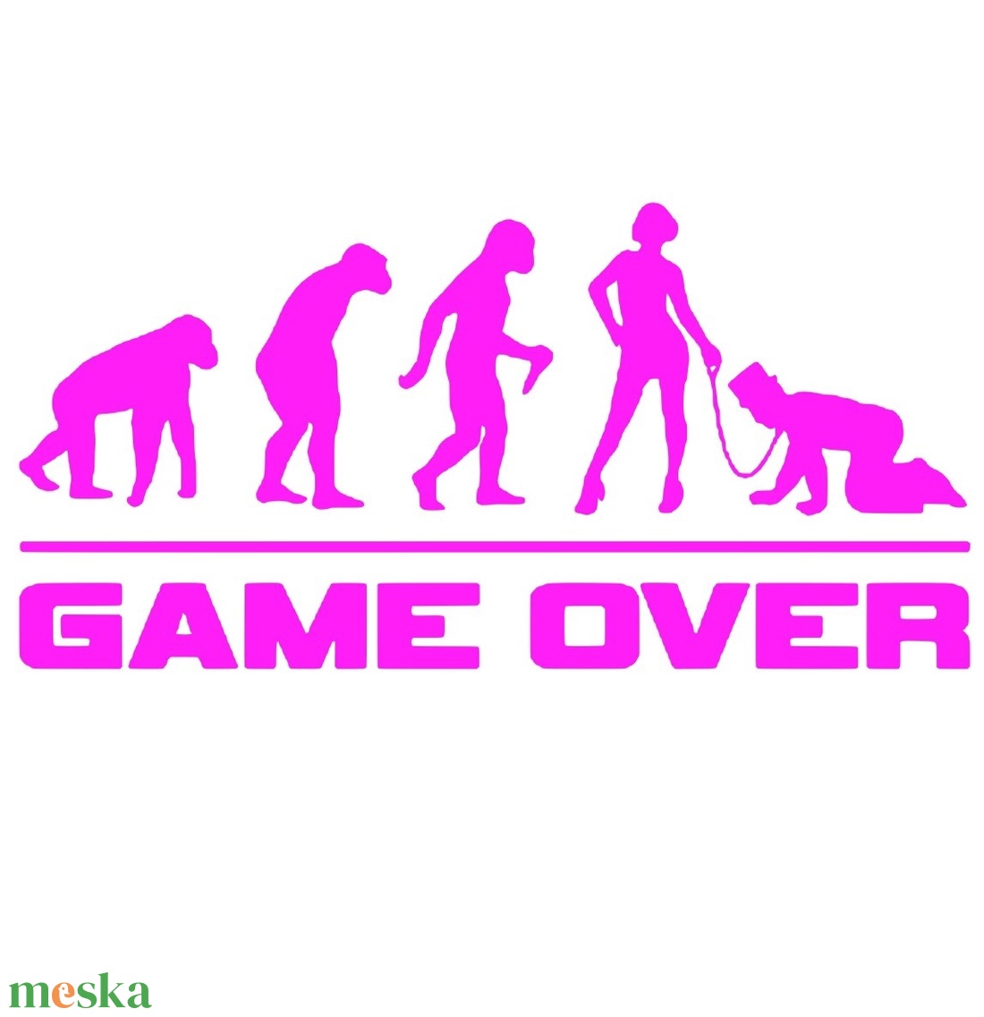 Vasalóval felvasalható Game Over PÓLÓminta, személyes  ajándék, névnapi ajándék - otthon & életmód - papír, írószer - matrica, matrica csomag - Meska.hu