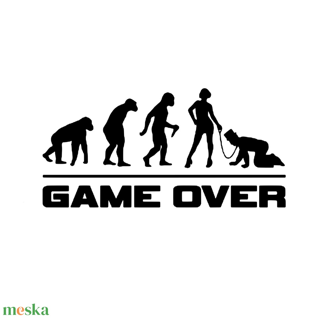 Vasalóval felvasalható Game Over PÓLÓminta, személyes  ajándék, névnapi ajándék - otthon & életmód - papír, írószer - matrica, matrica csomag - Meska.hu