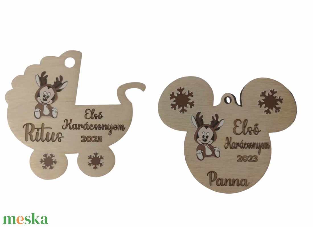 Első karácsonyom babakocsi formájú karácsonyfadísz - karácsony - karácsonyi lakásdekoráció - karácsonyfadíszek - Meska.hu