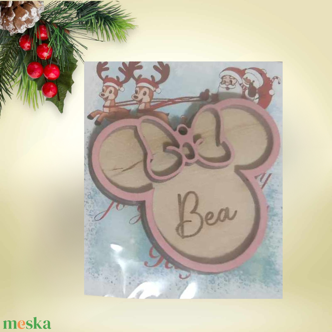 Egérke formájú neves karácsonyfadísz csoportok részére is - karácsony - karácsonyi lakásdekoráció - karácsonyfadíszek - Meska.hu