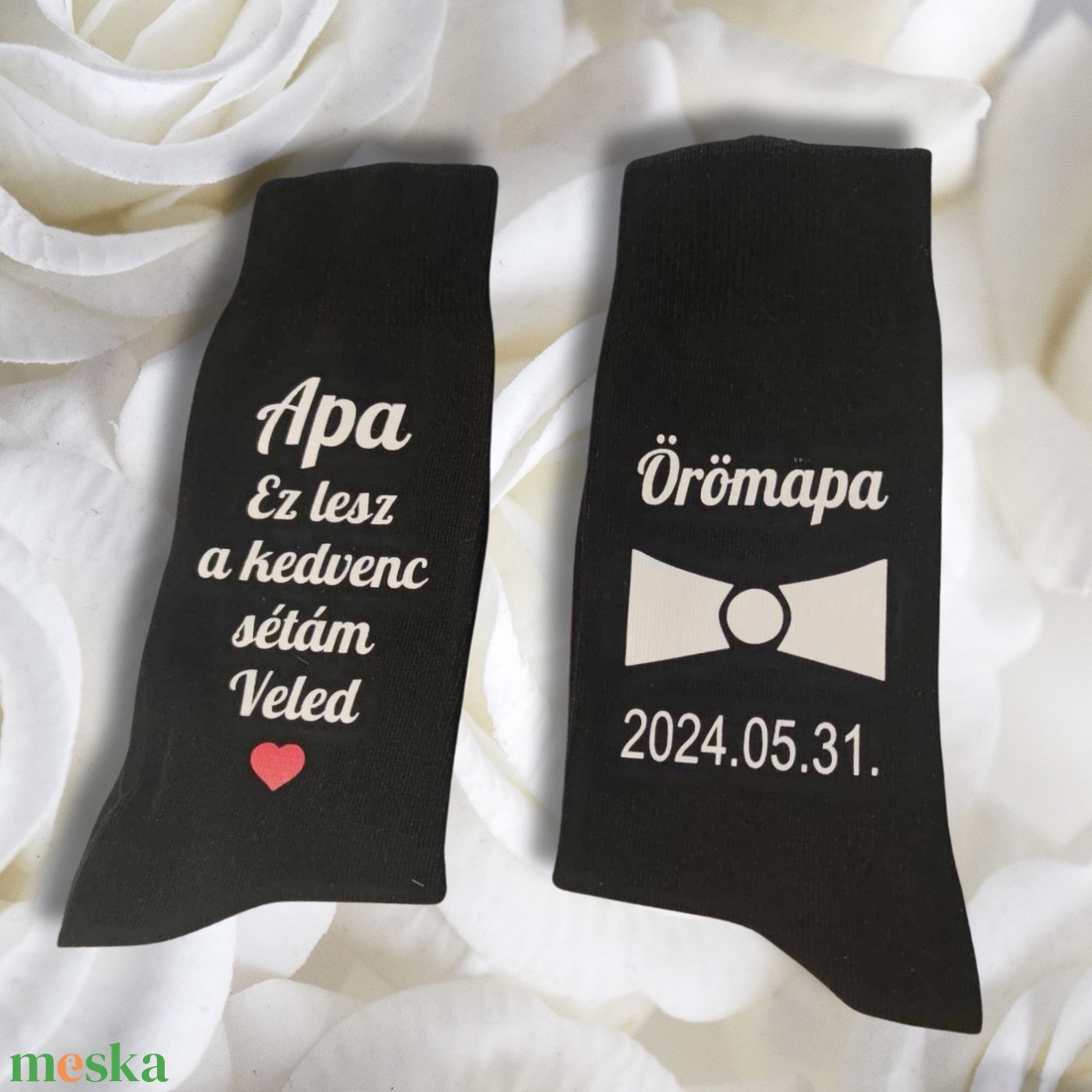  ESKÜVŐI ÖRÖMAPA zokni - esküvő - ruha - vállfa - Meska.hu