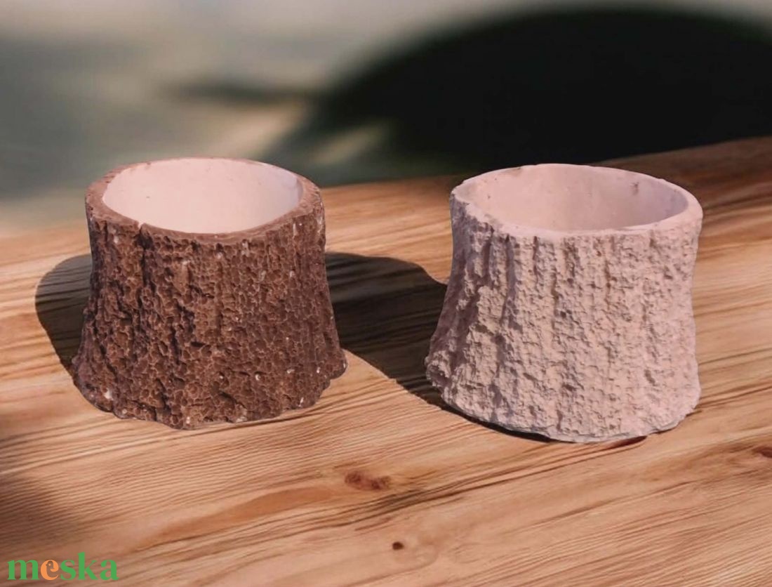 Fakéreg mintájú kis kaspó  - otthon & életmód - virágdekoráció - virágtartó - kaspó - Meska.hu