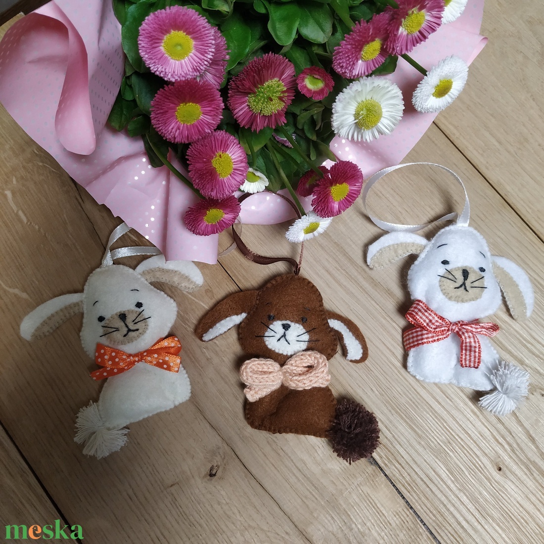 Húsvéti filc nyuszi, nyuszik - otthon & életmód - dekoráció - fali és függő dekoráció - függődísz - Meska.hu Húsvéti filc nyuszi, nyuszik - otthon & életmód - dekoráció - fali és függő dekoráció - függődísz - Meska.hu