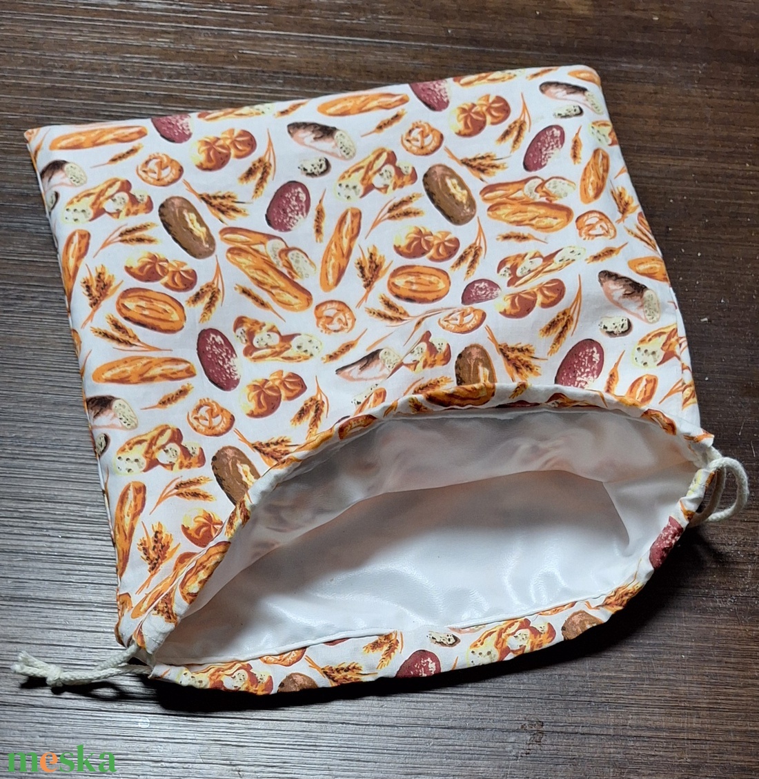 Kenyeres zsák, péksüteményes zsák, vízhatlan, újrahasználható - táska & tok - bevásárlás & shopper táska - kenyeres zsák - Meska.hu