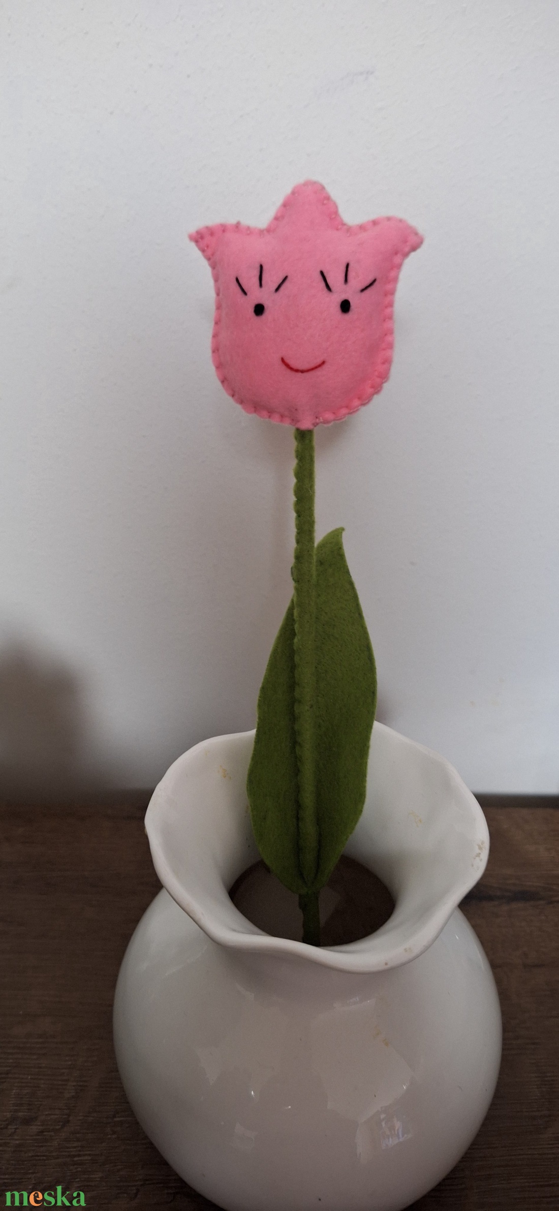 Filc örök tulipán csokor. - otthon & életmód - dekoráció - dísztárgy - Meska.hu