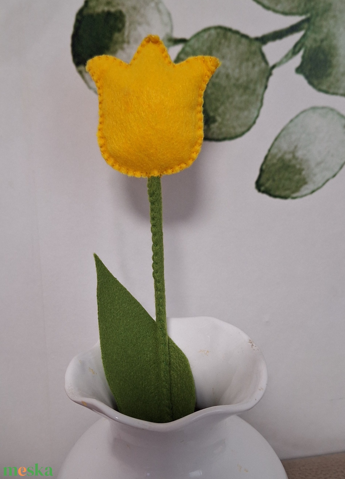 Filc örök tulipán csokor. - otthon & életmód - dekoráció - dísztárgy - Meska.hu