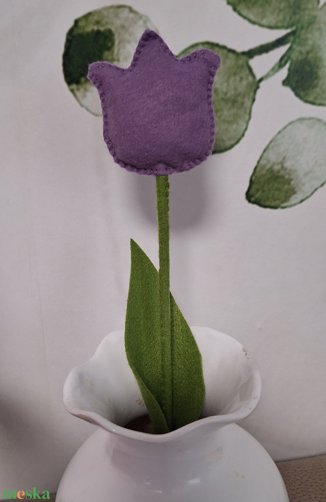 Filc örök tulipán csokor. - otthon & életmód - dekoráció - dísztárgy - Meska.hu