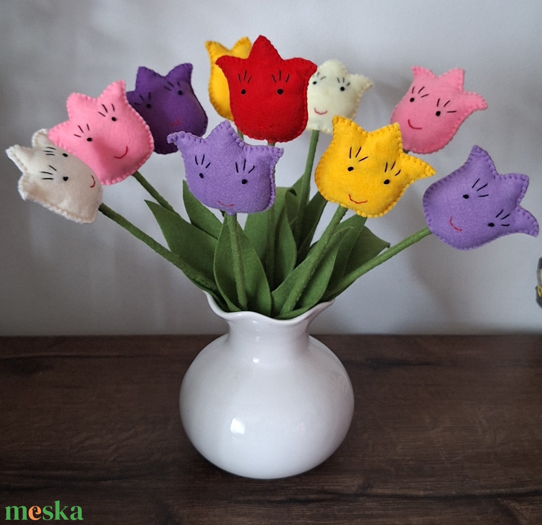 Filc örök tulipán csokor. - otthon & életmód - dekoráció - dísztárgy - Meska.hu Filc örök tulipán csokor. - otthon & életmód - dekoráció - dísztárgy - Meska.hu