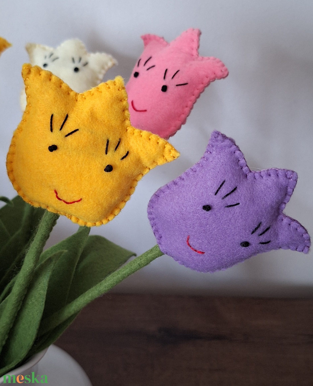 Filc örök tulipán csokor. - otthon & életmód - dekoráció - dísztárgy - Meska.hu Filc örök tulipán csokor. - otthon & életmód - dekoráció - dísztárgy - Meska.hu